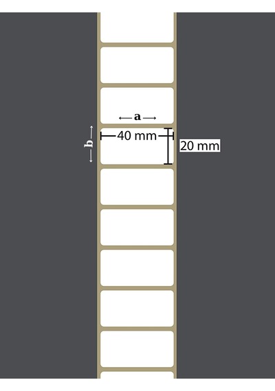 20x40 Mm Termal Barkod Etiketi Yaıpışkanlı Etiket 1 Rulo 2000 Adet