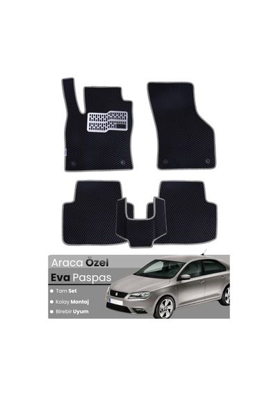 Seat Toledo 2012-2019 Uyumlu Eva Paspas Tam Set Oto Paspas,araca Özel,kolay Montaj 120