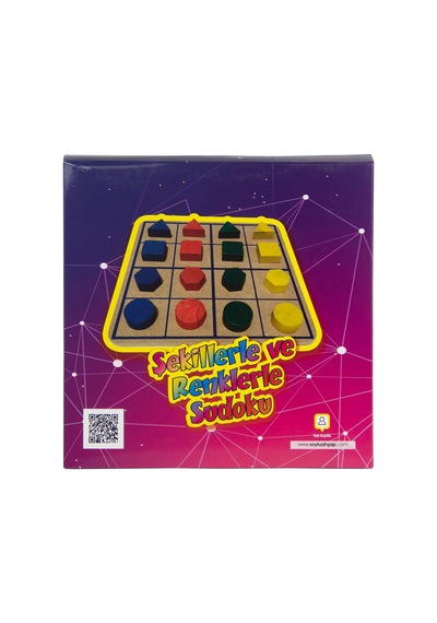 Ahşap Şekillerle Ve Renklerle Sudoku