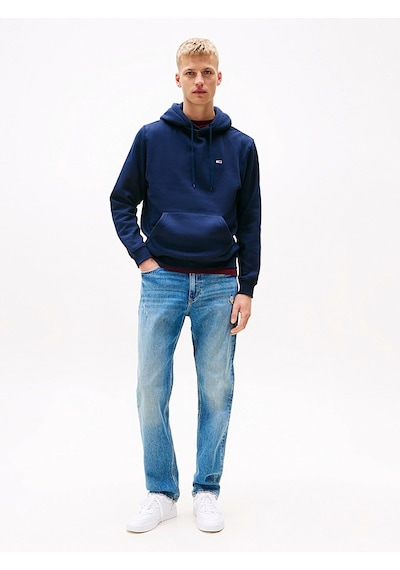 Tommy Hilfiger Tjm Reg S Flag Hoodıe Erkek Mavi Sweatshirt - Dm0dm20742