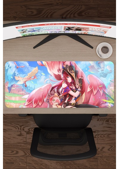 Chasca Genshin Impact Anime Gacha V5 - 70x30 Xl Gaming Mouse Pad Fare Altlığı