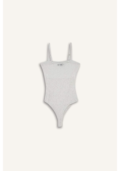 Defacto Coool Fitted Dantel Bodysuit F7895ax25hswt32 Beyaz