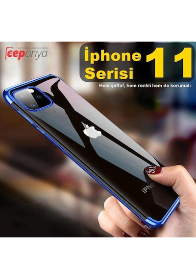 Apple Uyumlu iPhone 11 Pro Max Kamera Korumali Köseleri Renkli Seffaf Kilif 394130657