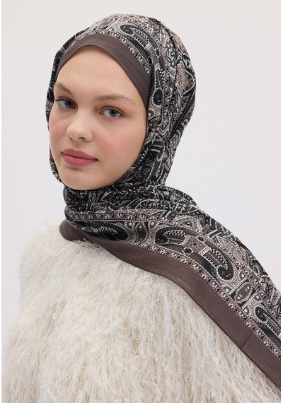 Freshscarfs Helene Desen Şal Füme gri
