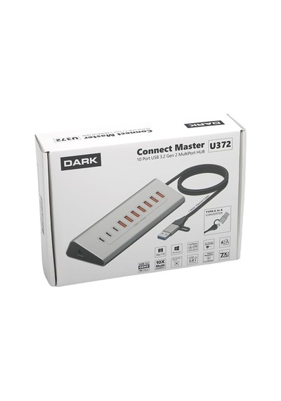Connect Master 6+1 Hızlı Şarj Adaptörlü Usb Hub, Usb 3.0