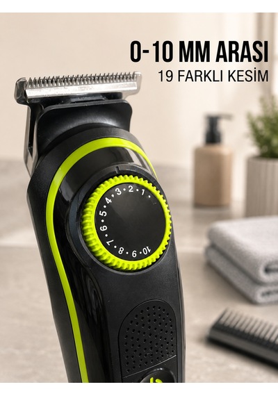 5'i 1 Arada Erkek Tıraş Makinesi Hassas Kesim Sıfır Tıraş Ve Sakal Bakım Seti - Lisinya