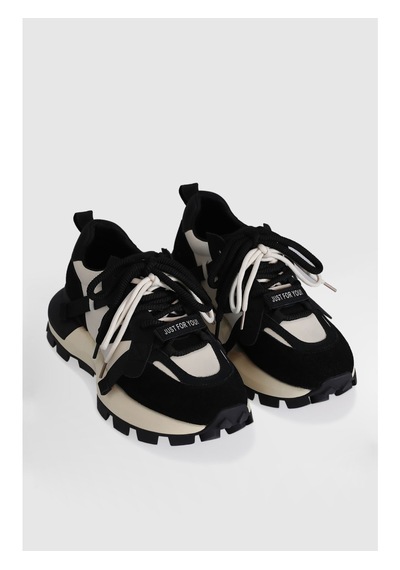 LUFIAN Lufıan Yoko Kadın Sneaker Ayakkabı Siyah - Beyaz