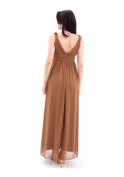 Efnaz Style 4662 Elbise-kahve