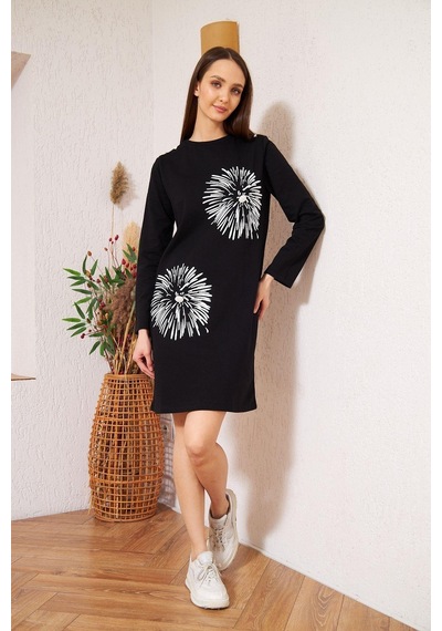Darlin Moda Siyah Düğme Detaylı Tunik DM60346 Siyah