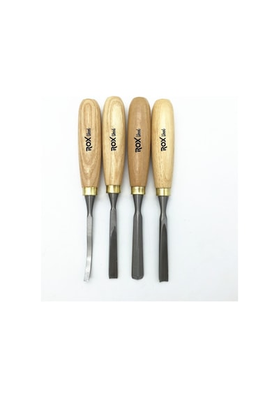 Rox Wood 15399076 Ahşap Oyma Iskarpela Seti 4 Parça Ahşap Kutulu