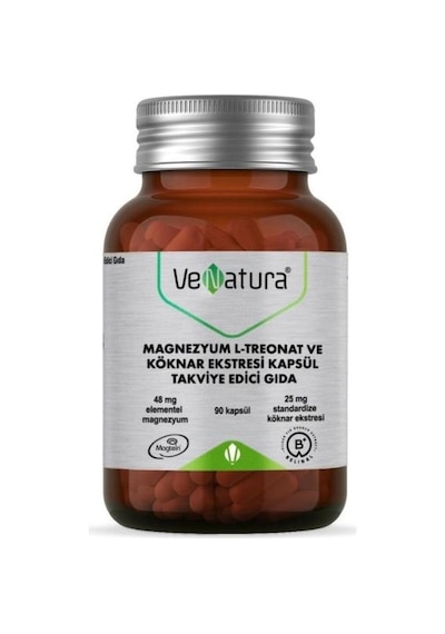 Venatura Magnezyum L-Treonat ve Köknar Eki 90 Kapsül