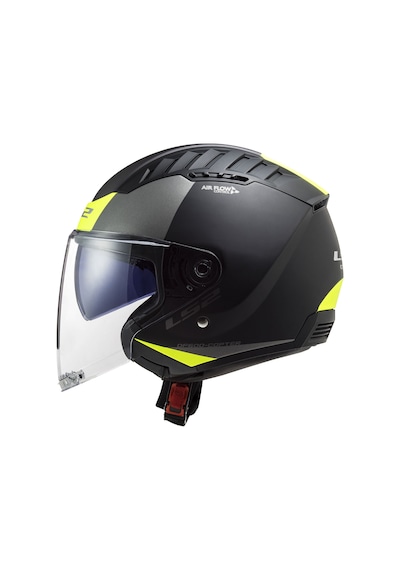 Ls2 Copter 2 Urbane Açık Kask Neon Sarı - Mat Siyah