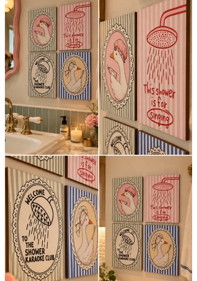This Shower İs For Singing- Banyo Temalı Duvar Dekoru 4 Lü Tablo Seti, 15 X 20 Cm, 3mm Ahşap Mdf, Dijital Baskı Çok Renkli - 934237672 Çok Renkli - 934237672 This Shower İs For Singing- Banyo Temalı Duvar Dekoru 4 Lü Tablo Seti, 15 X 20 Cm, 3mm Ahşap Mdf, Dijital Baskı Çok Renkli - 934237672 Çok Renkli - 934237672