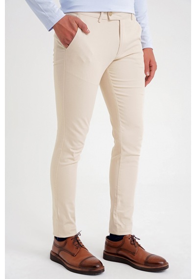 Efor P 1124 Pantolon Slim Bej Casual Bej