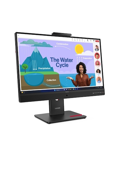 Lenovo Thinkvision T24d-4v 64b7uar1tk 24 İnç Voip, Kamera 5mp, Speakar 5wx2, 120hz, 4ms, Fhd Ips Monitor
