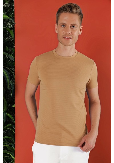 Efor Ts 852 Bej Spor T-shirt Bej