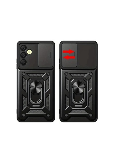 Samsung Uyumlu Galaxy S24 Fe Pars Lens Yüzüklü Silikon - Kırmızı 0.2M-Çok Renkli