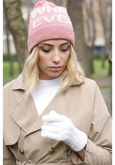 Bay Şapkacı Kadın Bere Pembe 1257-Standart-Pembe