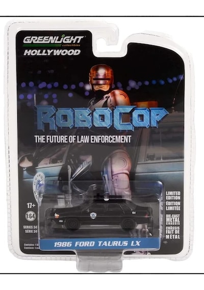 Greenlight 1986 Ford Taurus Robocop 1:64 Siyah