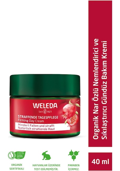 Weleda Pomegranate & Maca Peptides Organik Nar Özlü Sıkılaştırıcı Gündüz Bakım Kremi 40ml