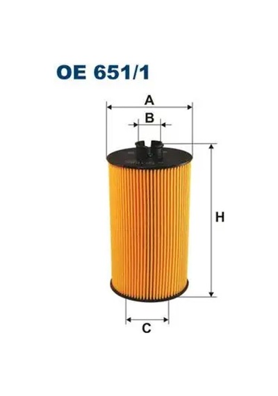 Fıltron Oe6511 Yag Filtresi 709666 83120890540 A0001801609