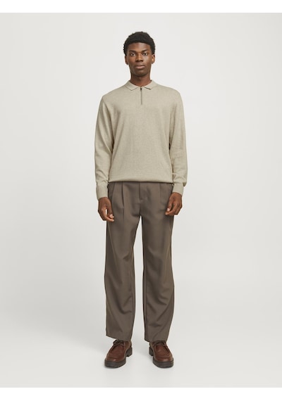 Jack & Jones Erkek Polo Yaka Uzun Kollu Triko Üst - Emil - 12268210 Çok Renkli