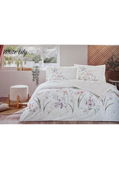 Özdilek Çift Kişilik Ranforce Nevresim Takımı White Lily Çok Renkli