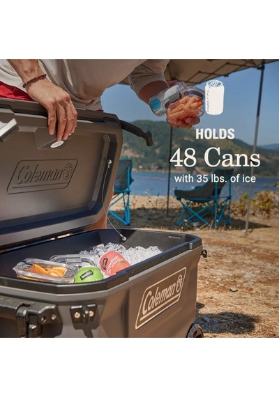 Coleman Convoy 65 Qt 61 Litre Tekerlekli Soğutucu Buzluk Gri Renk Gri