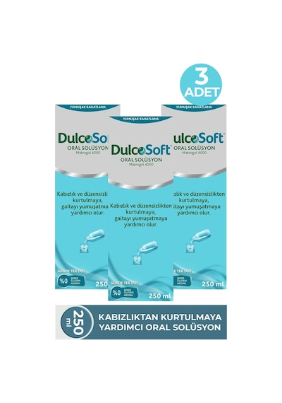 Dulcosoft Oral Solüsyon Makrogol 4000 250 Ml 3 Adet