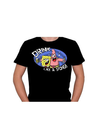 Sünger Bob Patrick Beer Friend Drink Tişört Unisex T-shirt 001