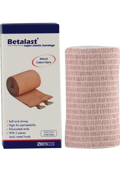 Betalast Süper Elastik Bandaj 10cm x 3,5m (Gerildiğinde) 1 Adet