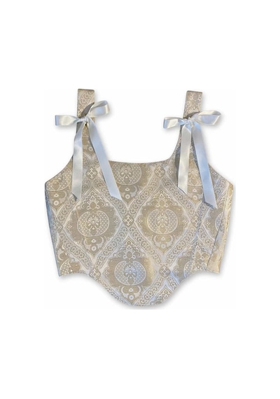 L'aura Corset Damask Desenli Bayan Korse Büstiyer Çok Renkli