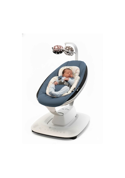 4moms Mamaroo 5.0 Elektrikli Ana Kucağı - Slate Blue + Yenidoğan Destek Pedi
