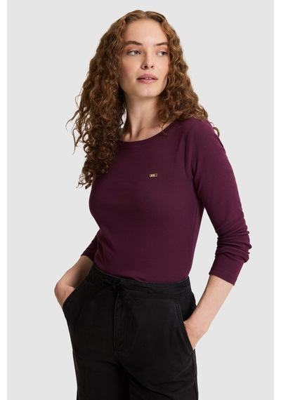 U.S. Polo Assn. Kadın Bordo Tişört 50333801 Vr177 New Plum
