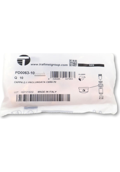 Trafimet Cb 50 - Cb 70 1mm Uzun Plazma Kesim Memesi Pd0063-10