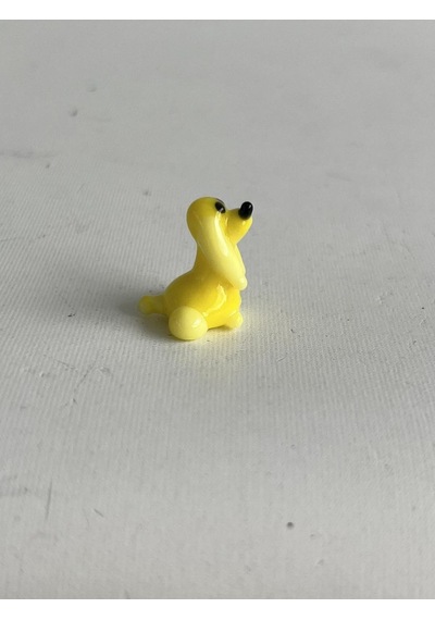 El Yapımı Mini Murano Cam Köpek Biblo A92-02