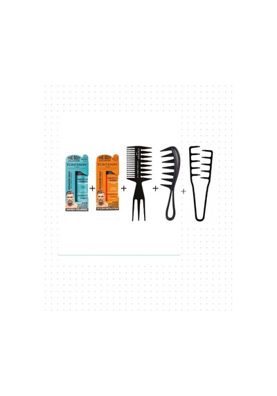 Fontenay Toz Wax Ultra Strong Turuncu& Matt Effect Mavi 20gr +şekil Tarak X2+mucizevi Tarak 5'li Set