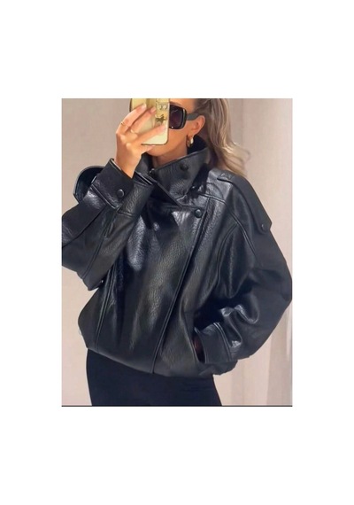 Genel Markalar Viral Oversize Kadın Deri Ceket Yüksek Yaka Siyah Urban Style Kadın Deri Ceket Siyah&black Siyah&Black Genel Markalar Viral Oversize Kadın Deri Ceket Yüksek Yaka Siyah Urban Style Kadın Deri Ceket Siyah&black Siyah&Black