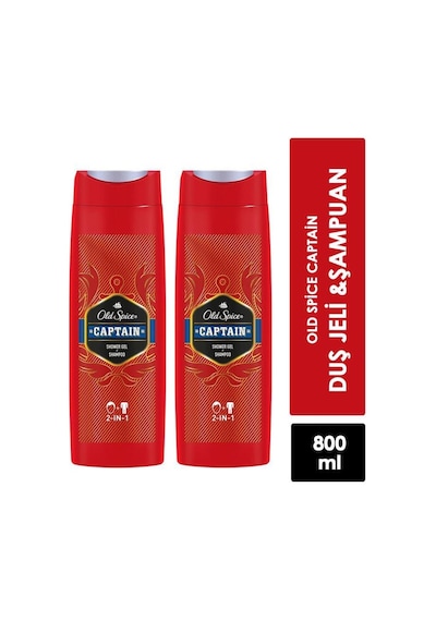 Old Spice Captain Shower Jel + Shampoo 2 x 400 ML