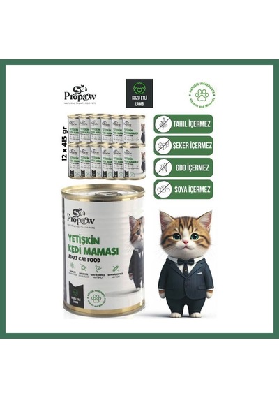 En-cag Propaw Yetişkin Ciğerli Kedi Maması 415 Gr Bss Standart