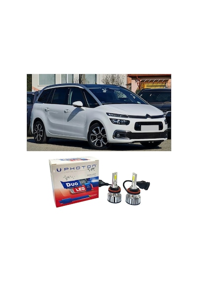 Citroen C4 Picasso Spacetourer Kısa Far Ampulü H7 Duo Yeni Seri Beyaz 2018-2022