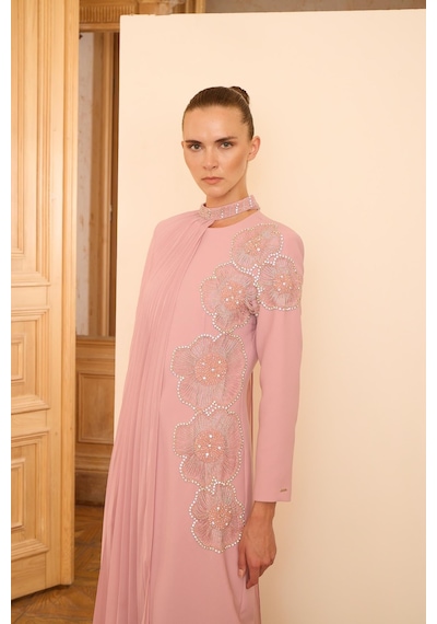 Senna Rosalın Dress Ekinezya Açık Fuşya