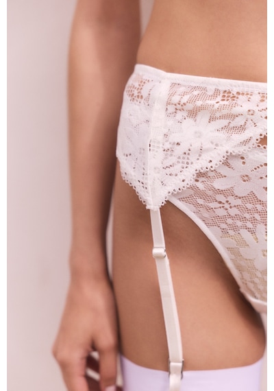 Penti Kırık Beyaz Lace Dantel Jartiyer