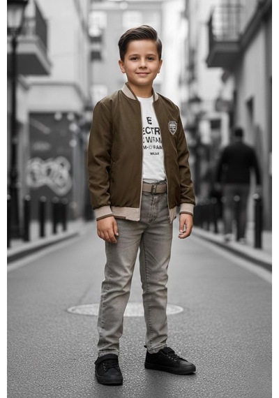 Pina Kids Erkek Çocuk Çift Taraflı Ceketli Penye Bluzlu Keten Pantolonlu Takım Elbise Tkm1602 Bej Pina Kids Erkek Çocuk Çift Taraflı Ceketli Penye Bluzlu Keten Pantolonlu Takım Elbise Tkm1602 Bej