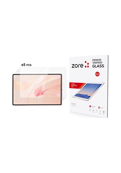 Maks Technology Huawei Matepad 12x Mkst 5in1 Tablet Temperli Cam Ekran Koruyucu - Şeffaf