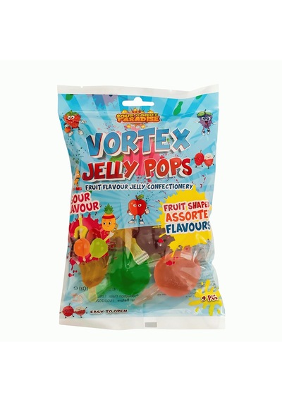 Candy Paradise Vortex Jelly Pops - Sour Flavour 315g