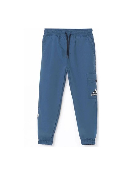 LC Waikiki Lcw Kids İndigo Beli Lastikli Polar Astarlı Erkek Çocuk Pantolon Mavi