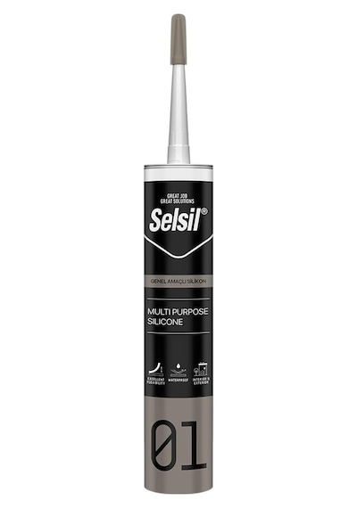 Selsil Silikon Genel Amaçlı Şeffaf 280 Gr