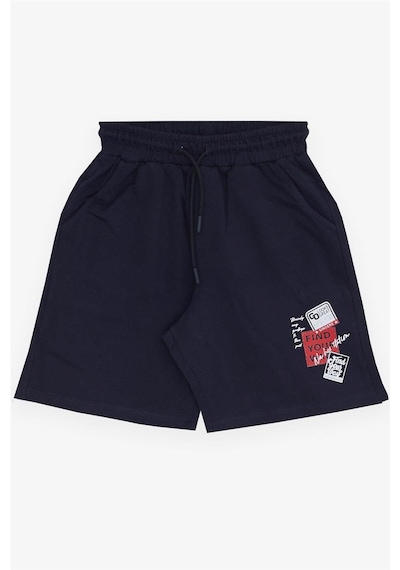 Breeze Girls & Boys Erkek Çocuk Şort Yazı Baskılı Bağcıklı Cepli Beli Lastikli 8-14 Yaş, Lacivert Breeze Girls & Boys Erkek Çocuk Şort Yazı Baskılı Bağcıklı Cepli Beli Lastikli 8-14 Yaş, Lacivert