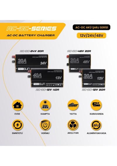 12v-20a Ac-dc Akü Şarj Cihazı
